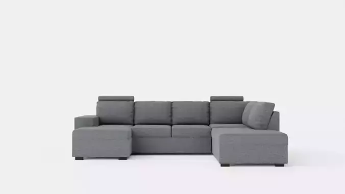 Memphis U Sofa With Divan Left