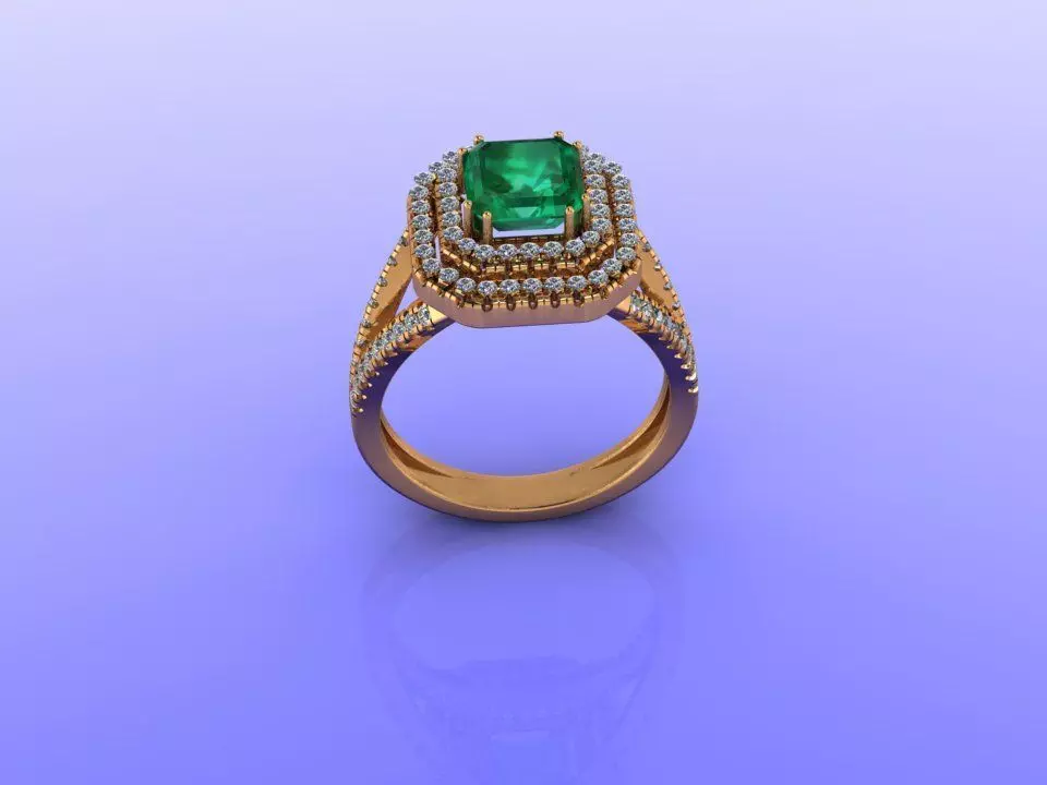 weeding women cocktail engament ring 3D print model