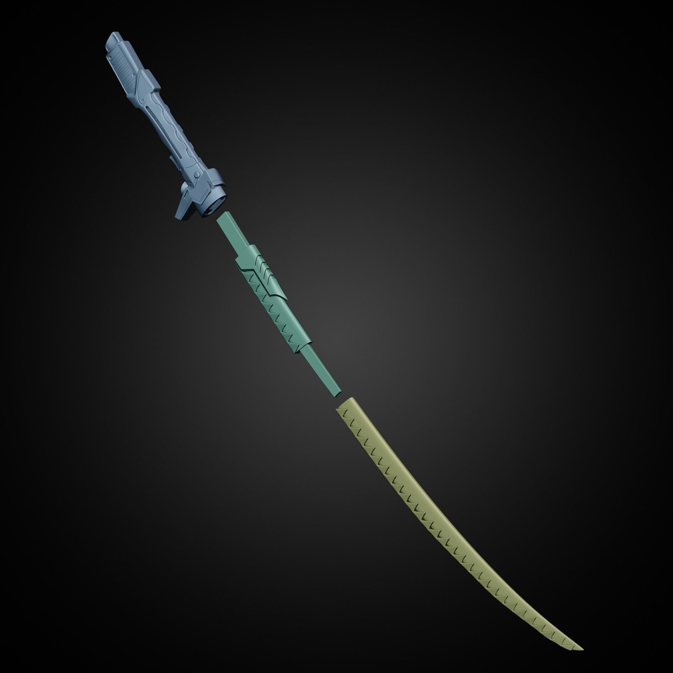 Overwatch Genji Dragonblade for Cosplay 3D print model_21