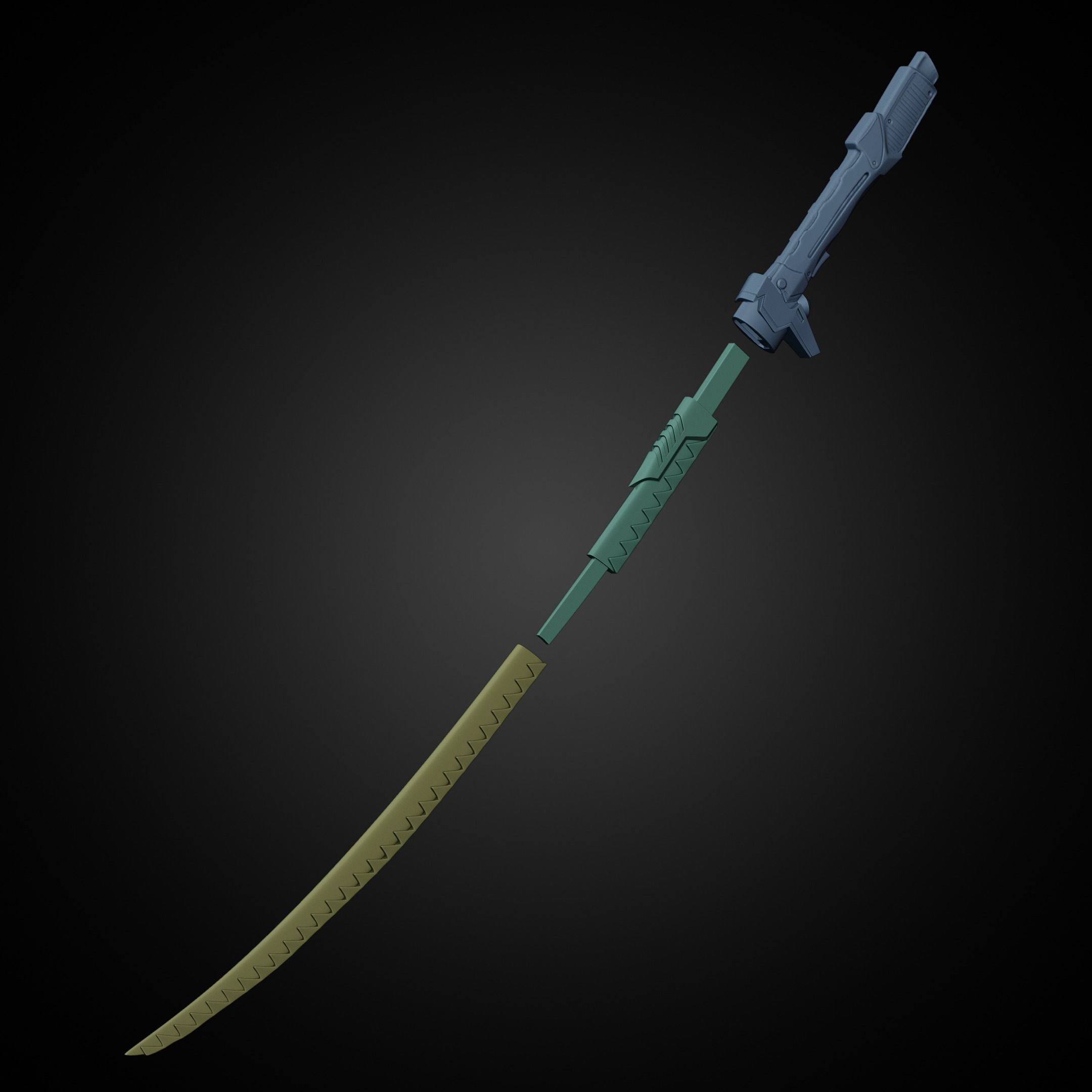 Overwatch Genji Dragonblade for Cosplay 3D print model_20