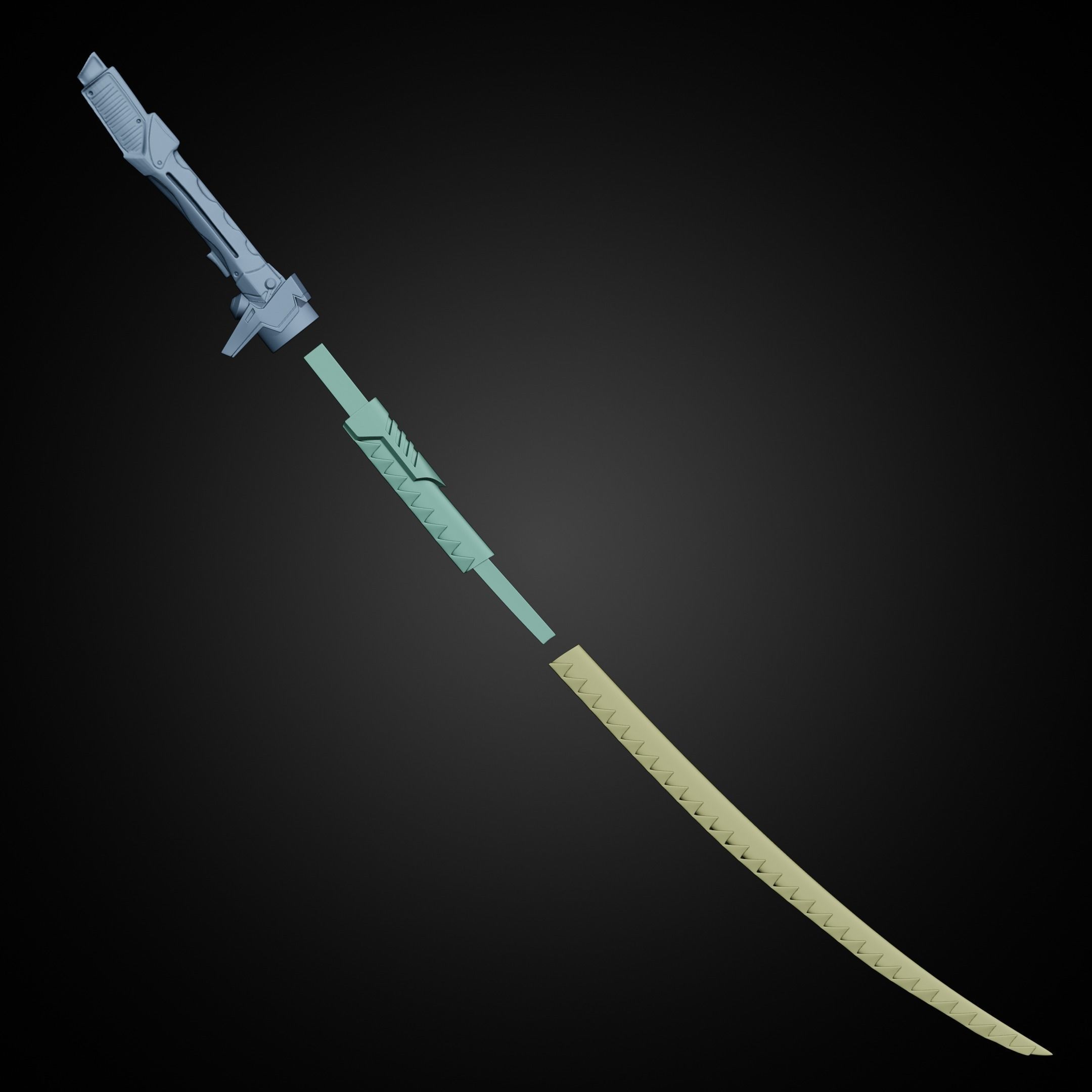 Overwatch Genji Dragonblade for Cosplay 3D print model_19