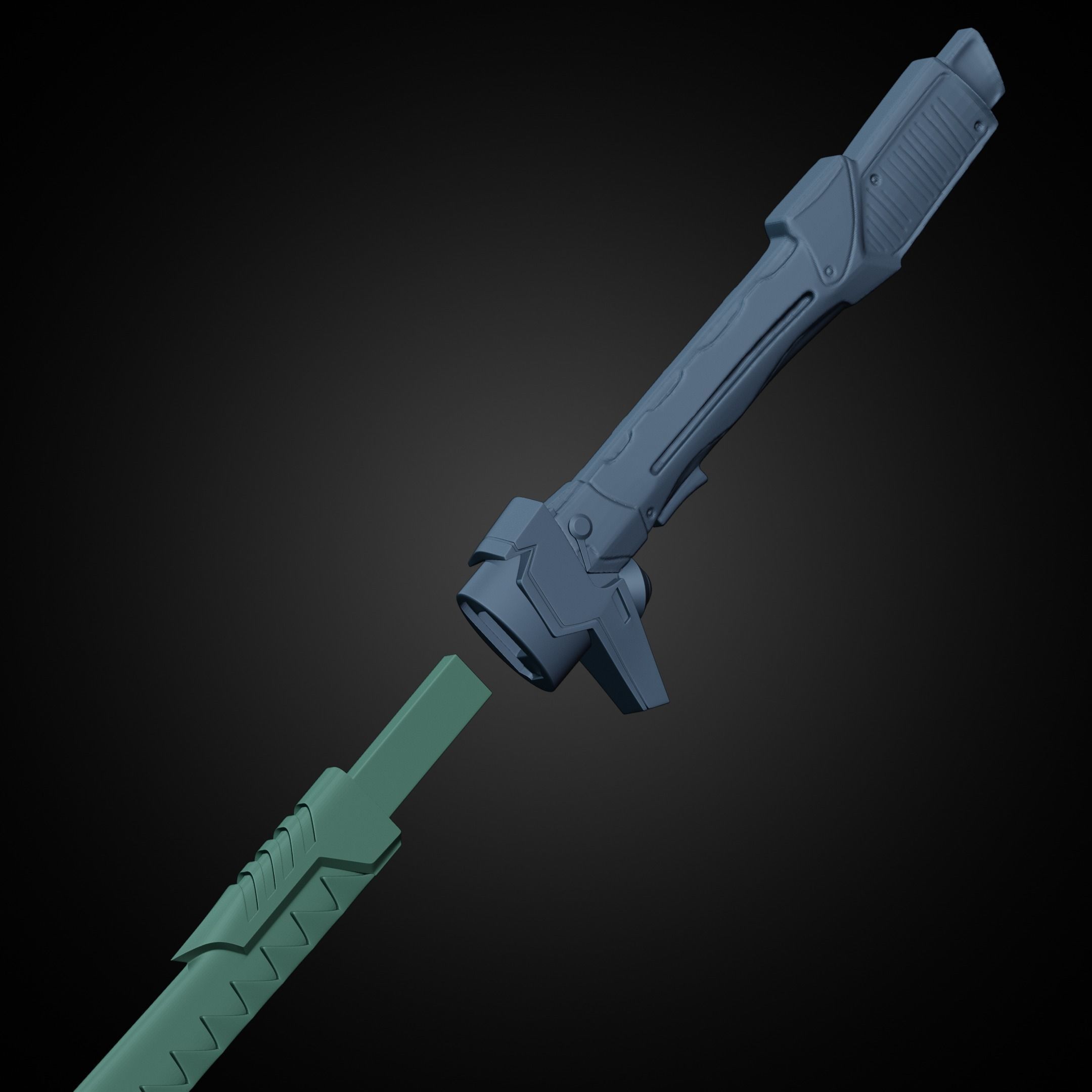 Overwatch Genji Dragonblade for Cosplay 3D print model_23