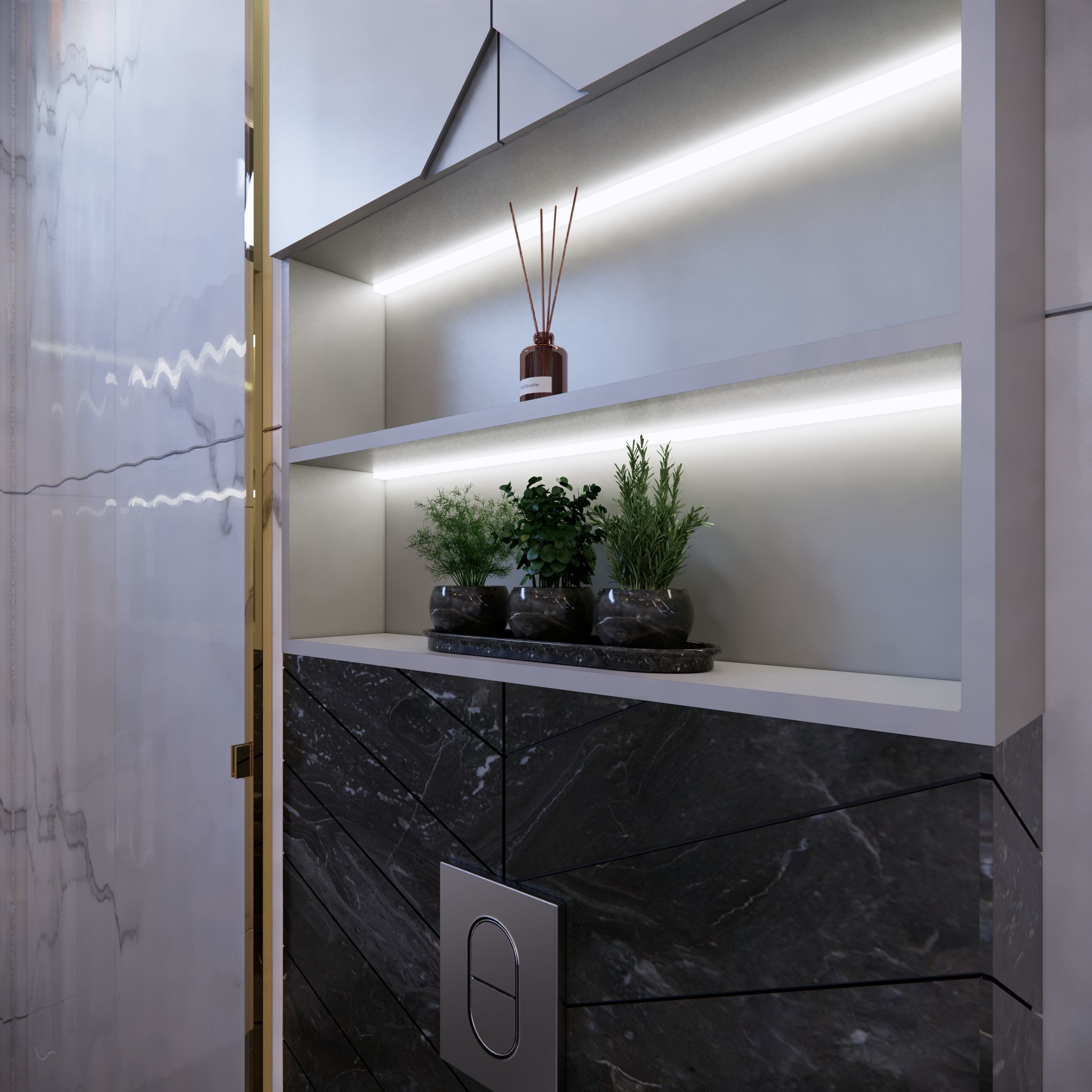 Luxury home Low-poly 3D model_12