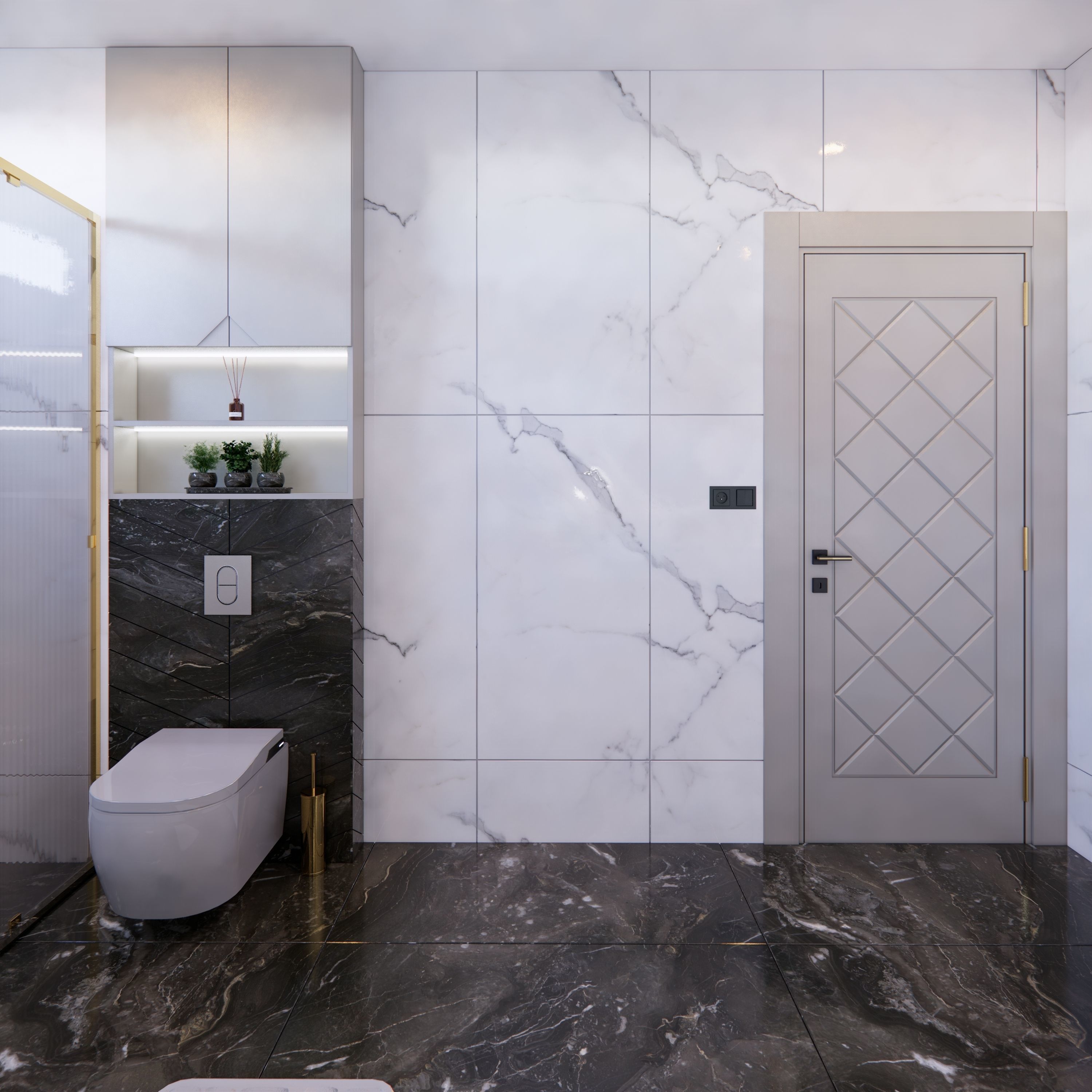 Luxury home Low-poly 3D model_13