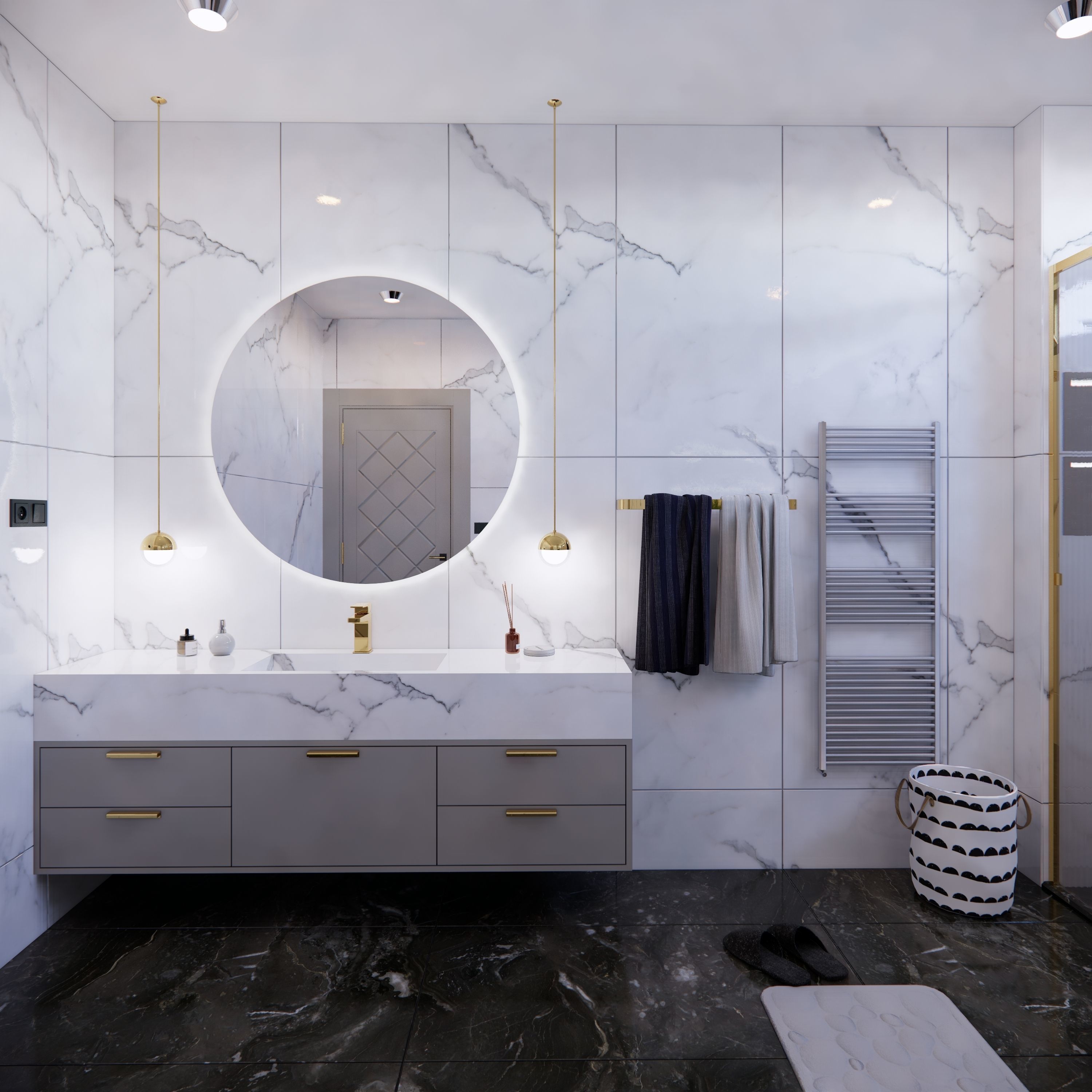 Luxury home Low-poly 3D model_14