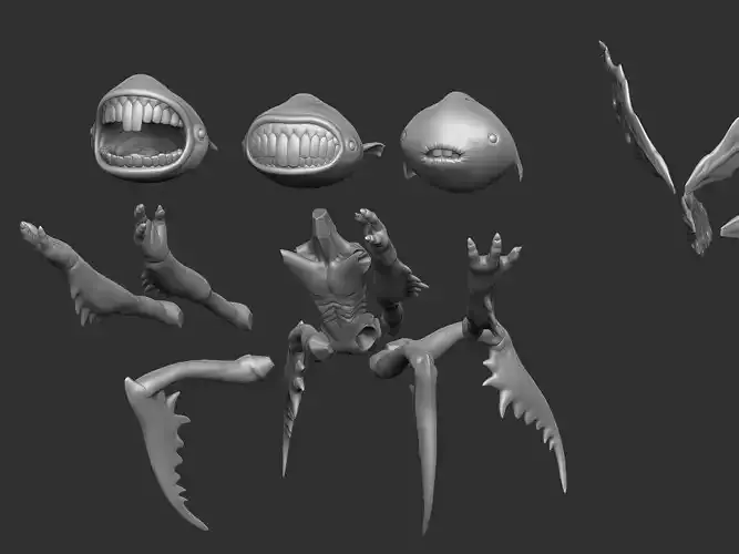 THE TOOTH FAIRY HELLBOY 1 STL 3DPRINT SEVERAL OPTIONS           3D print model