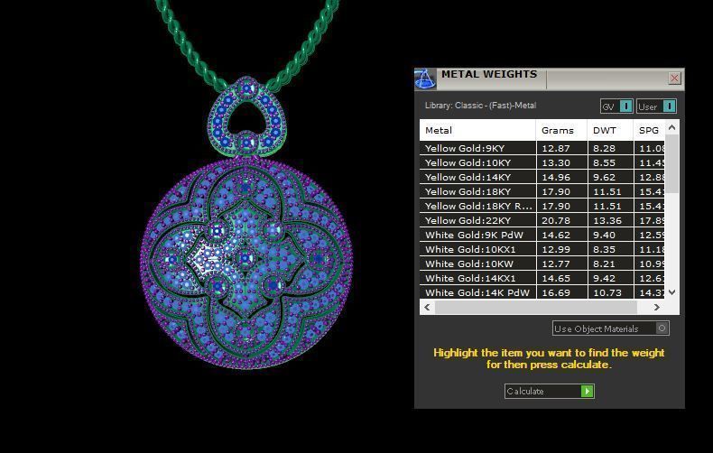 Royal Antique Diamond Pendants 3D print model_7