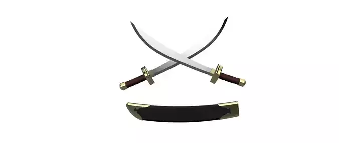 Zuko dual swords double dao 3D print model