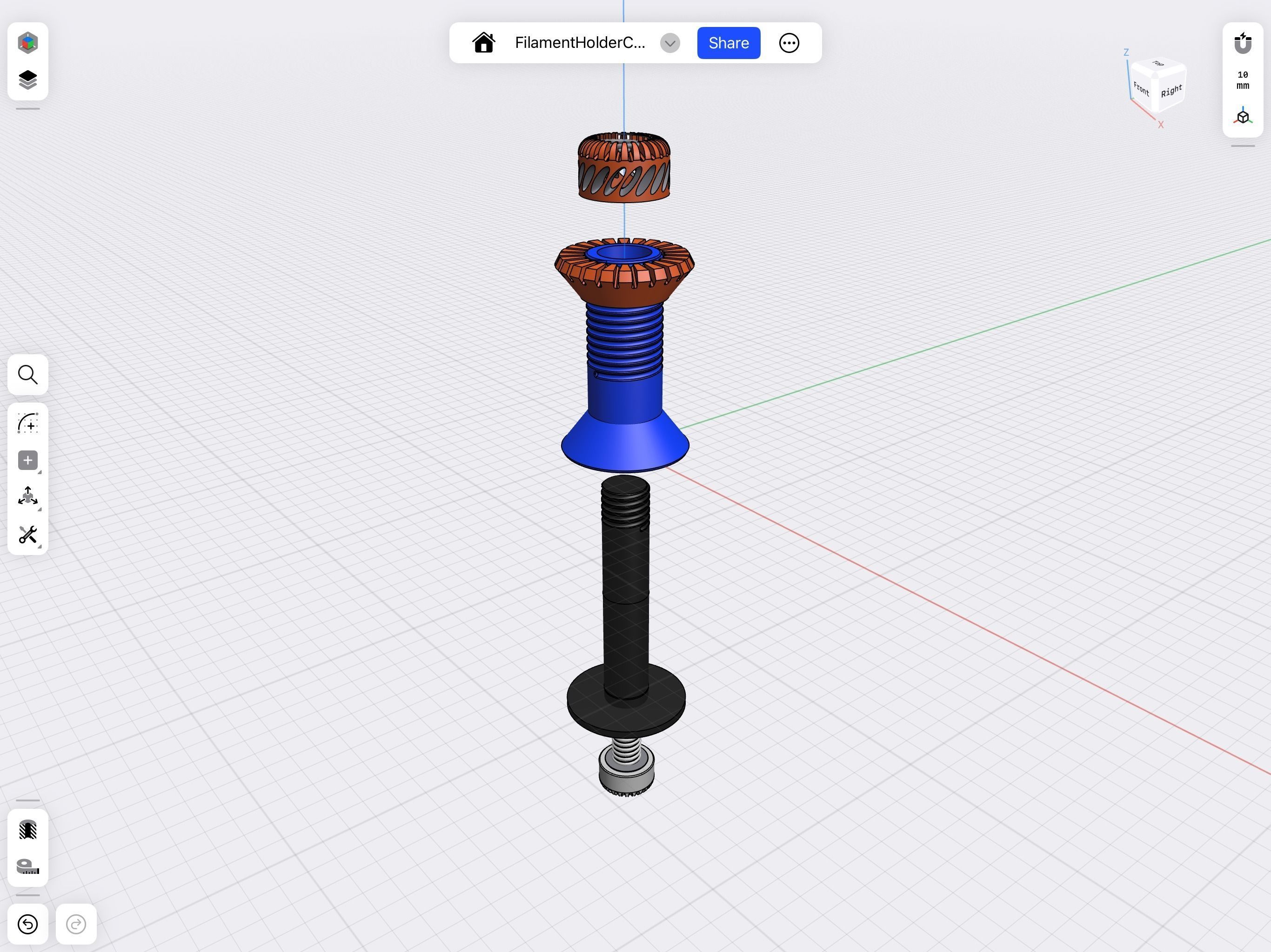 Filament Holder Ender 3 3D print model_7