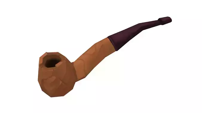 Tobacco Pipe - Hand Painted