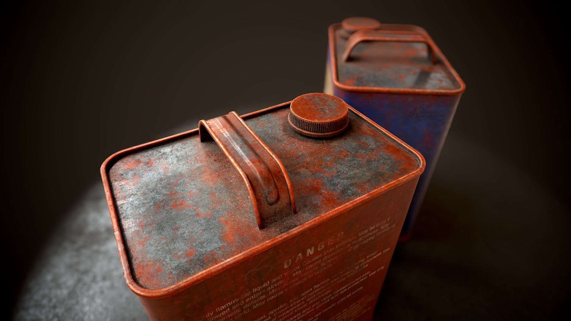 Kerosene and gasoline Low-poly 3D model_7