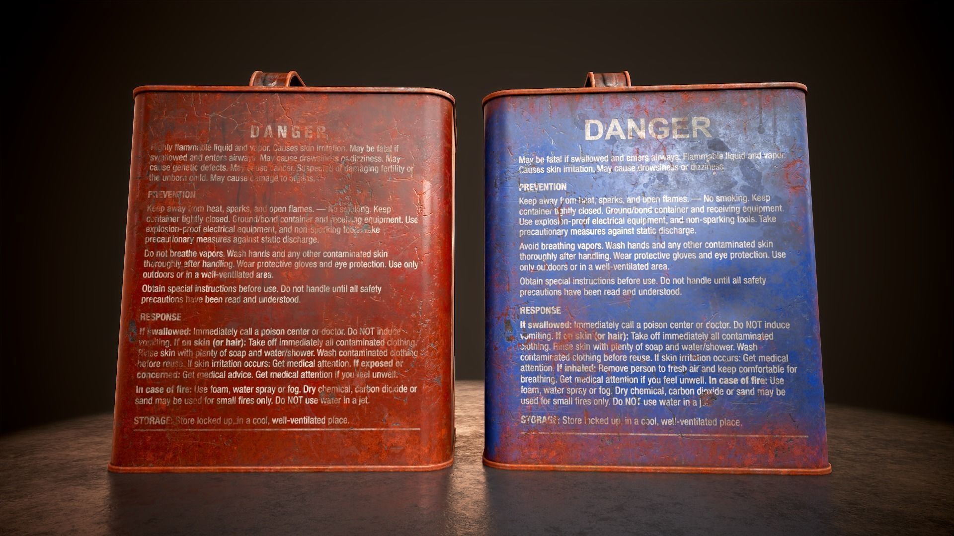 Kerosene and gasoline Low-poly 3D model_5