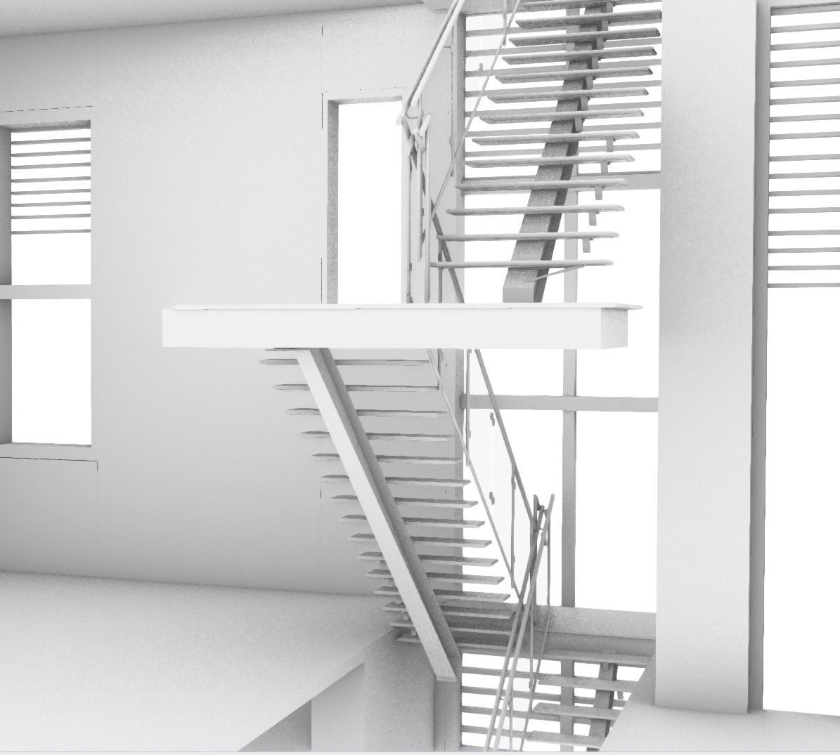 residential housing project 3D model_2