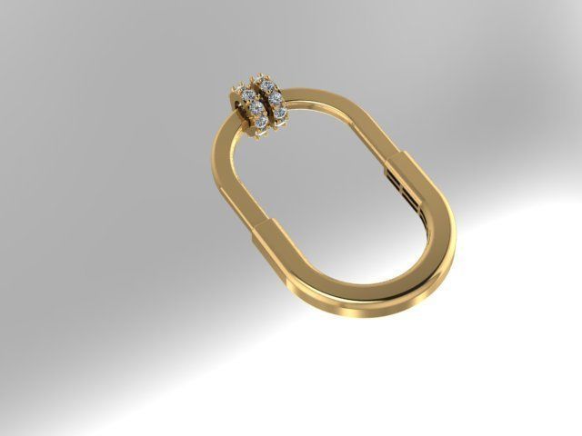 simple pendant 3D print model_4