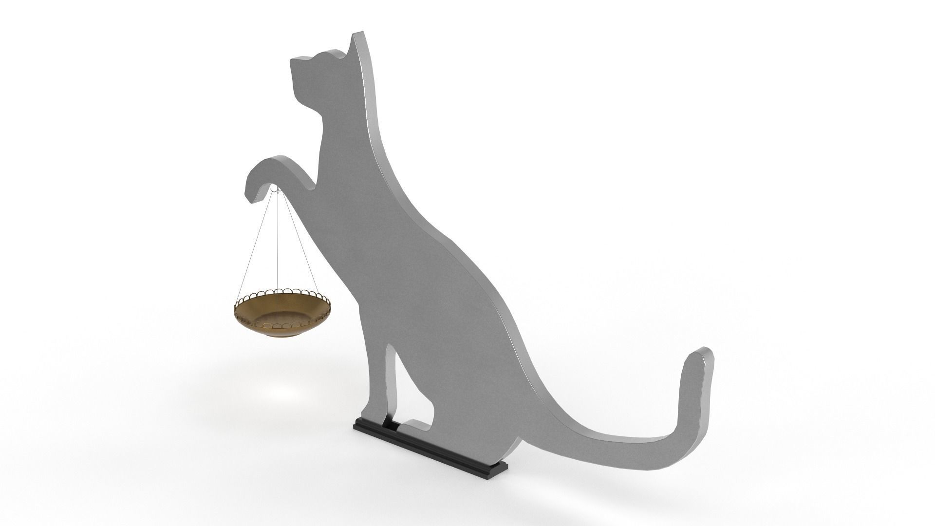 Cat Decor for table or shelf 3D model_5