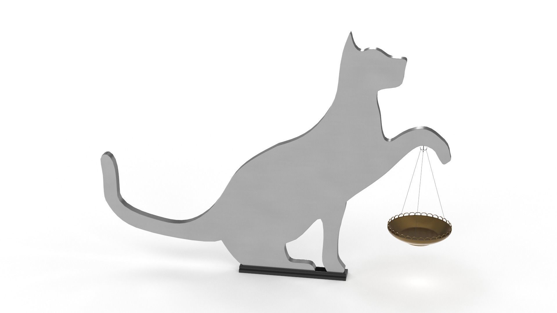 Cat Decor for table or shelf 3D model_10