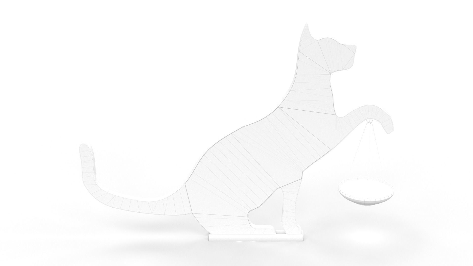 Cat Decor for table or shelf 3D model_49