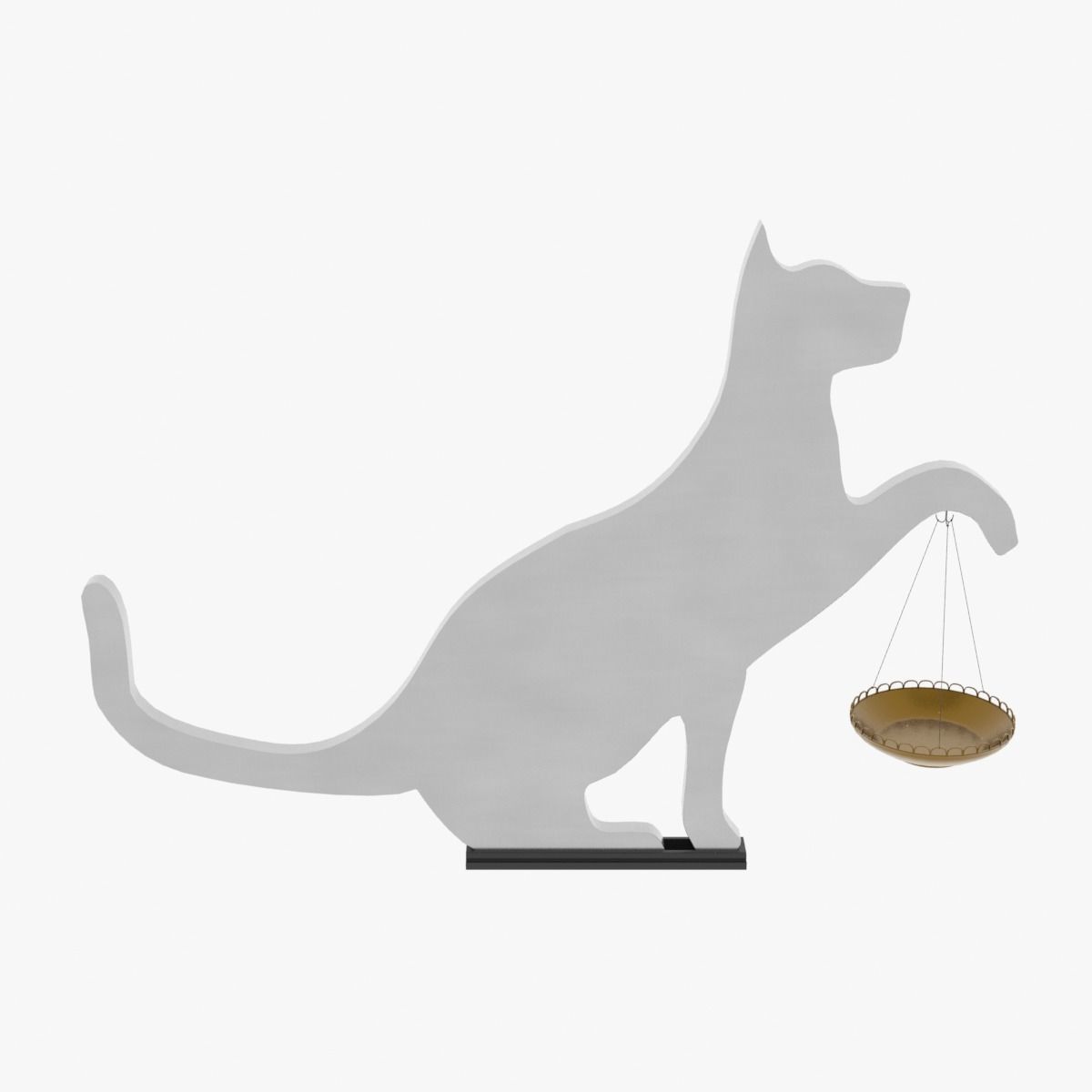 Cat Decor for table or shelf 3D model_48