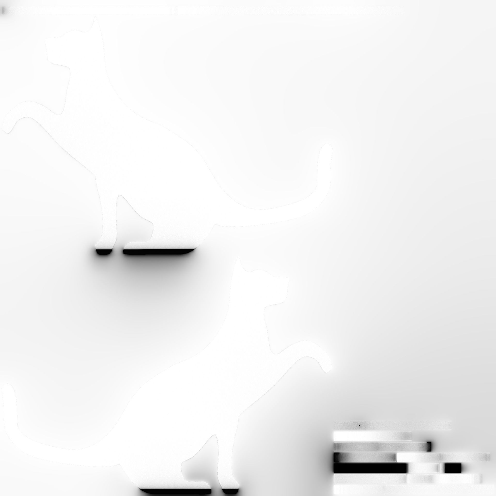 Cat Decor for table or shelf 3D model_20