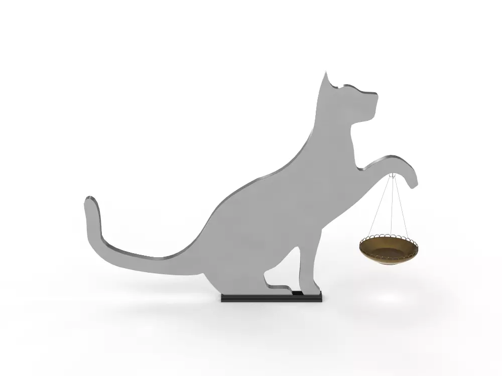 Cat Decor for table or shelf 3D model_0