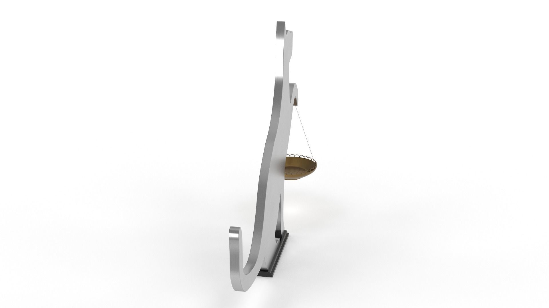 Cat Decor for table or shelf 3D model_7