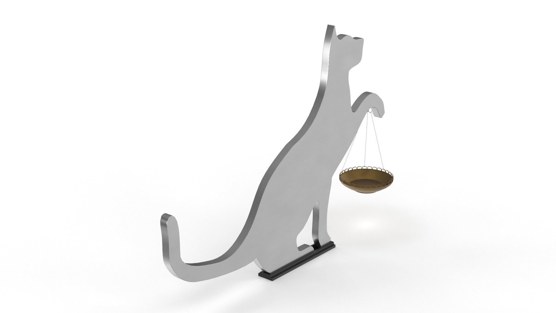 Cat Decor for table or shelf 3D model_8