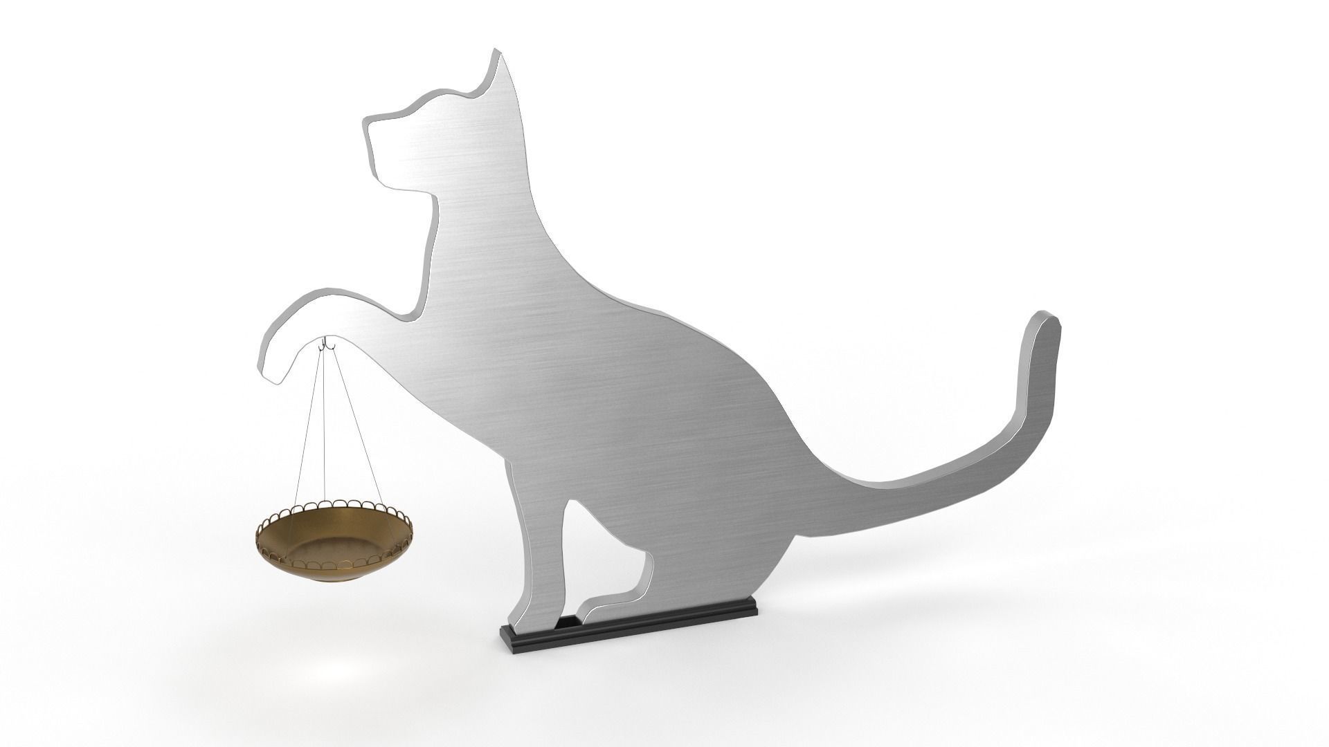 Cat Decor for table or shelf 3D model_3