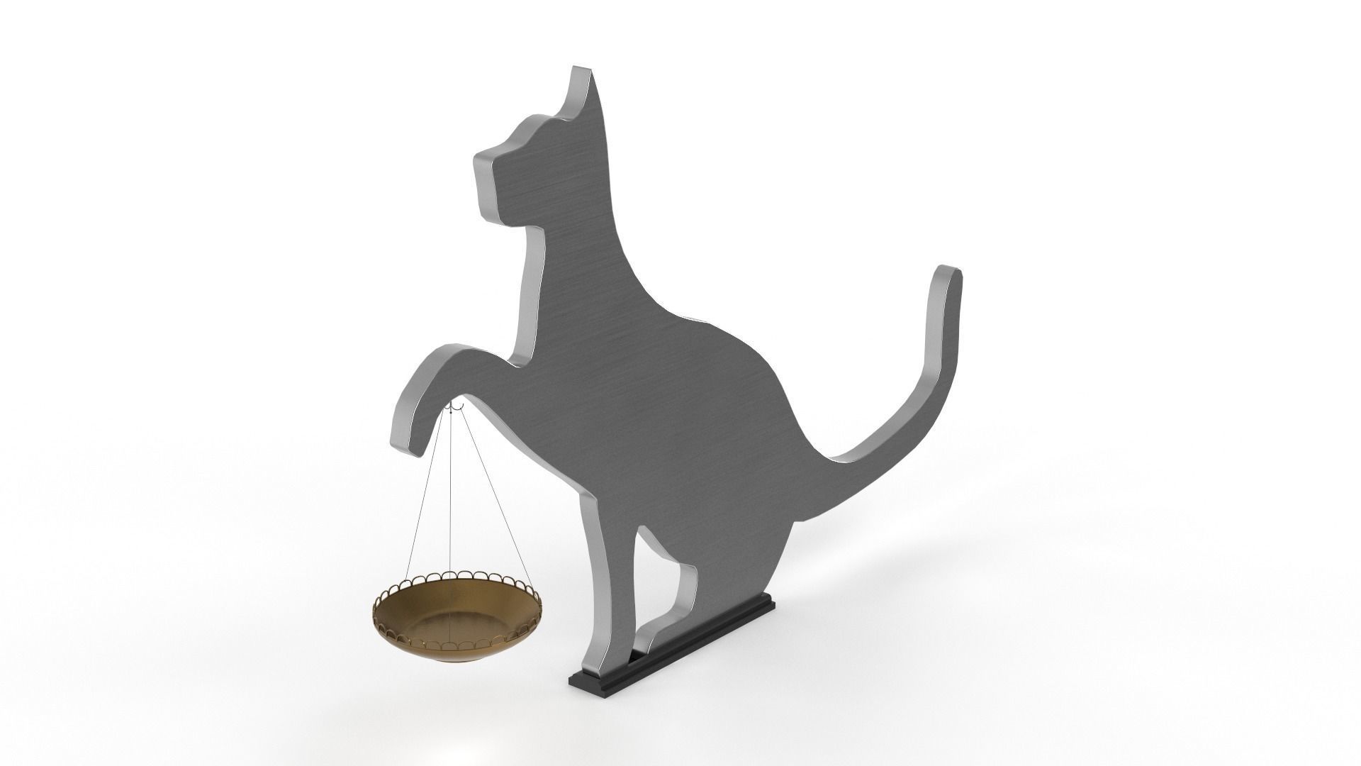 Cat Decor for table or shelf 3D model_2