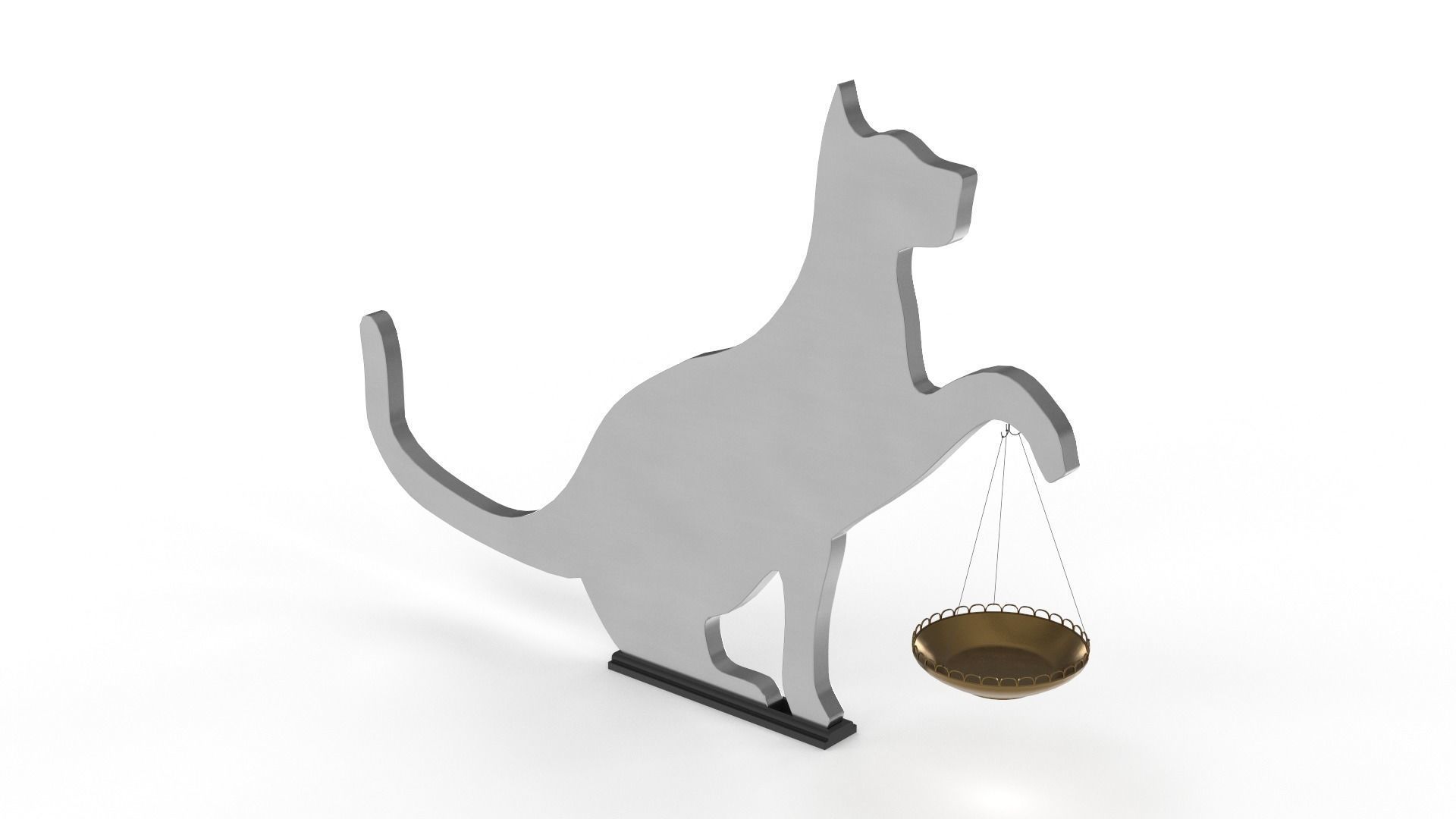 Cat Decor for table or shelf 3D model_11