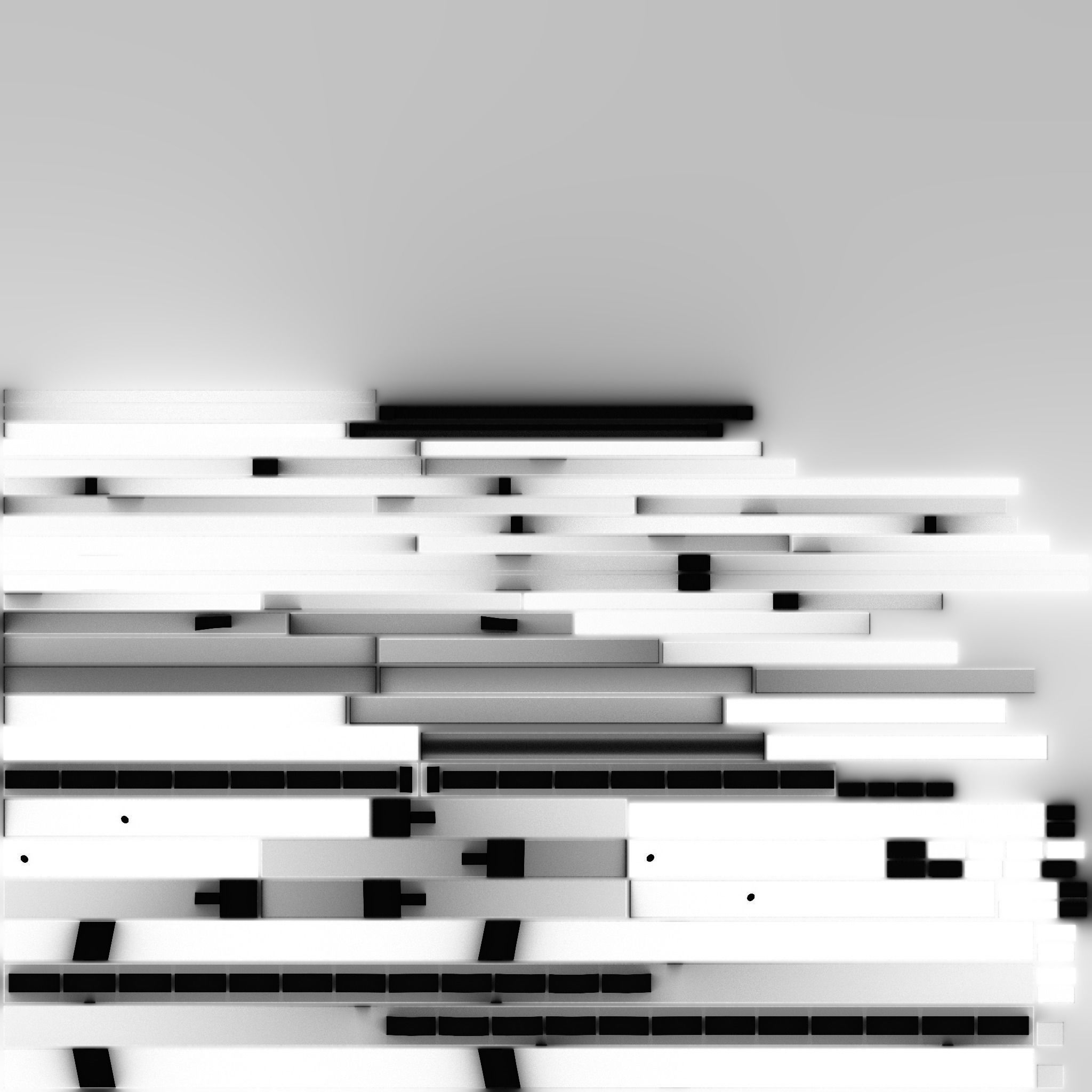 Deckchair Low-poly 3D model_20