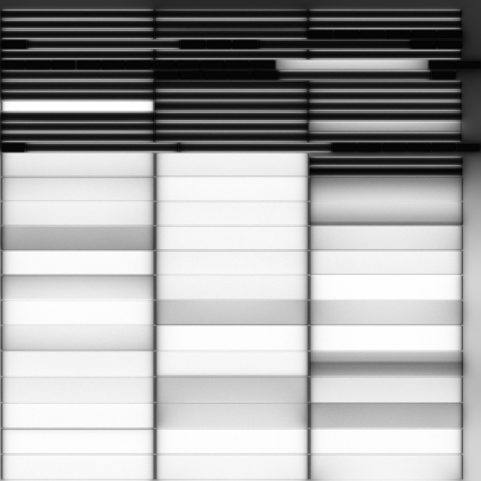 Deckchair Low-poly 3D model_21