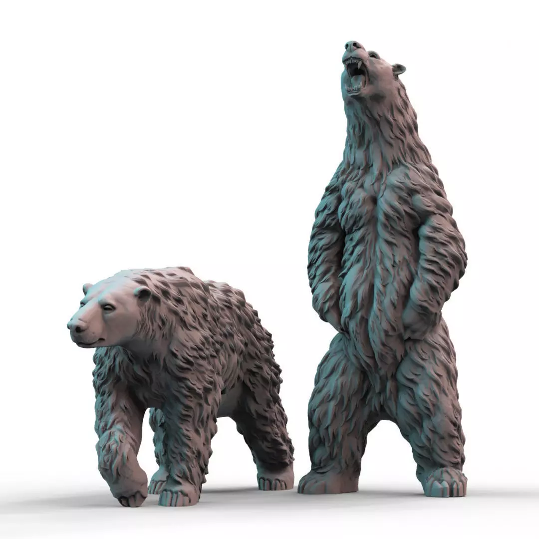 Polar Bears 3D print model_0