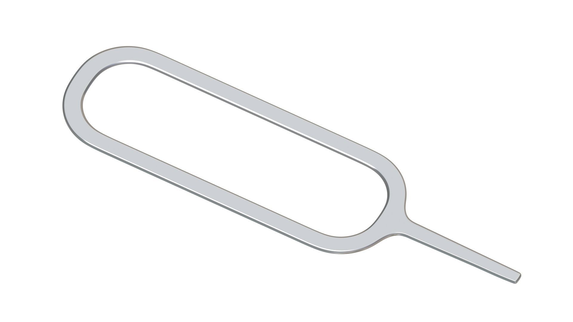 Sim Pin Key Gold And Stainless Steel 3D model_9