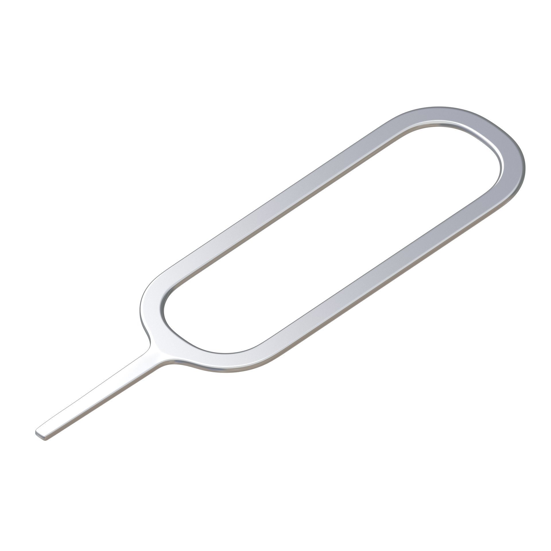 Sim Pin Key Gold And Stainless Steel 3D model_7