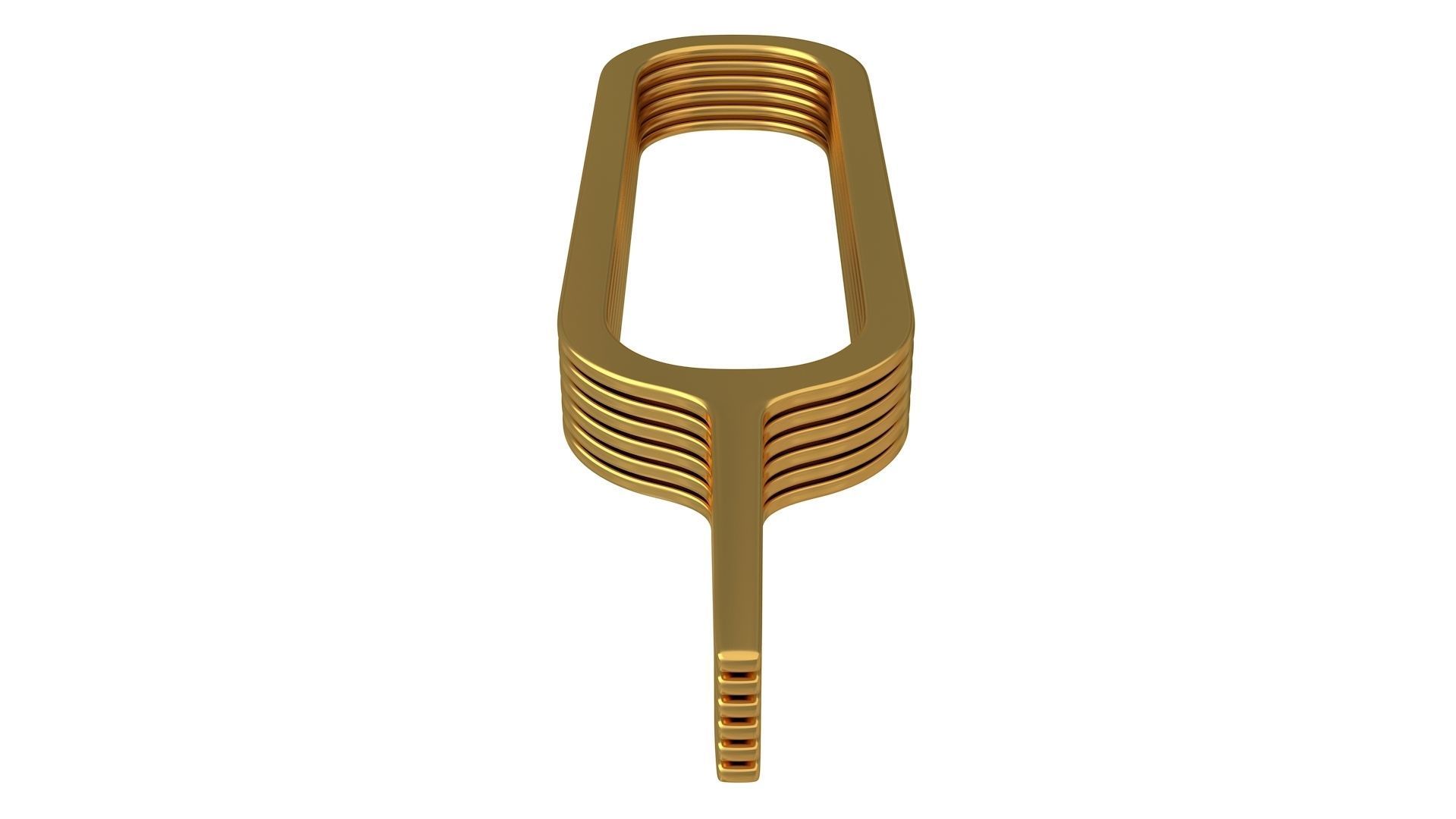 Sim Pin Key Gold And Stainless Steel 3D model_6