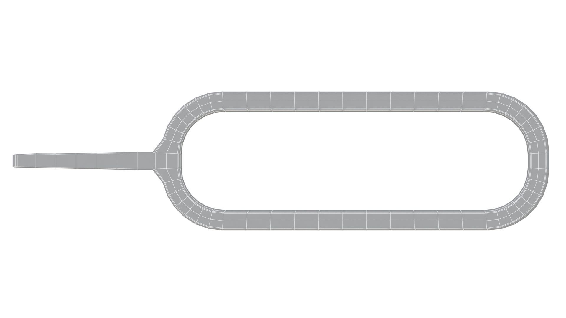 Sim Pin Key Gold And Stainless Steel 3D model_15