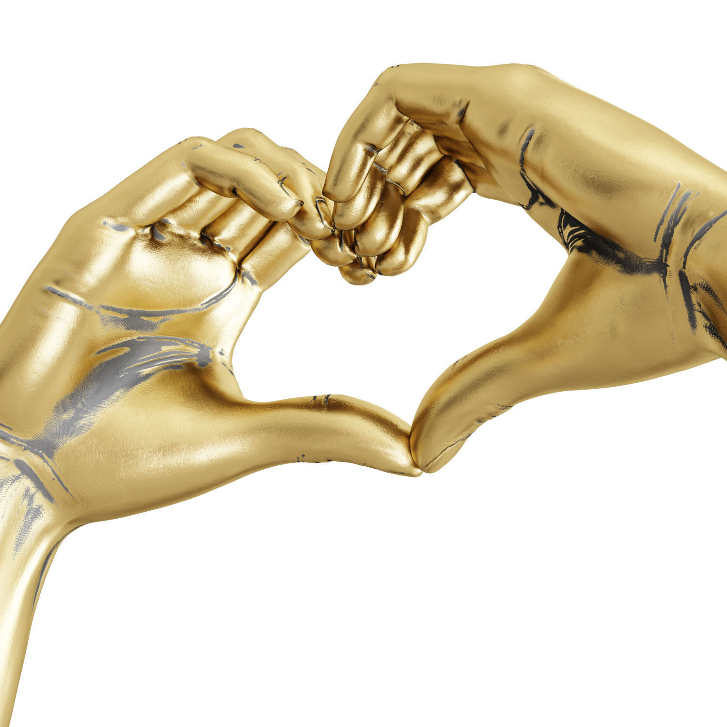 Figurine Hands Heart 3D model_4