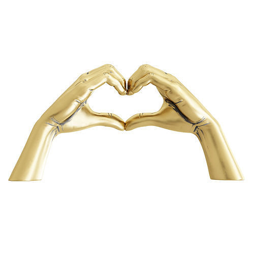 Figurine Hands Heart 3D model