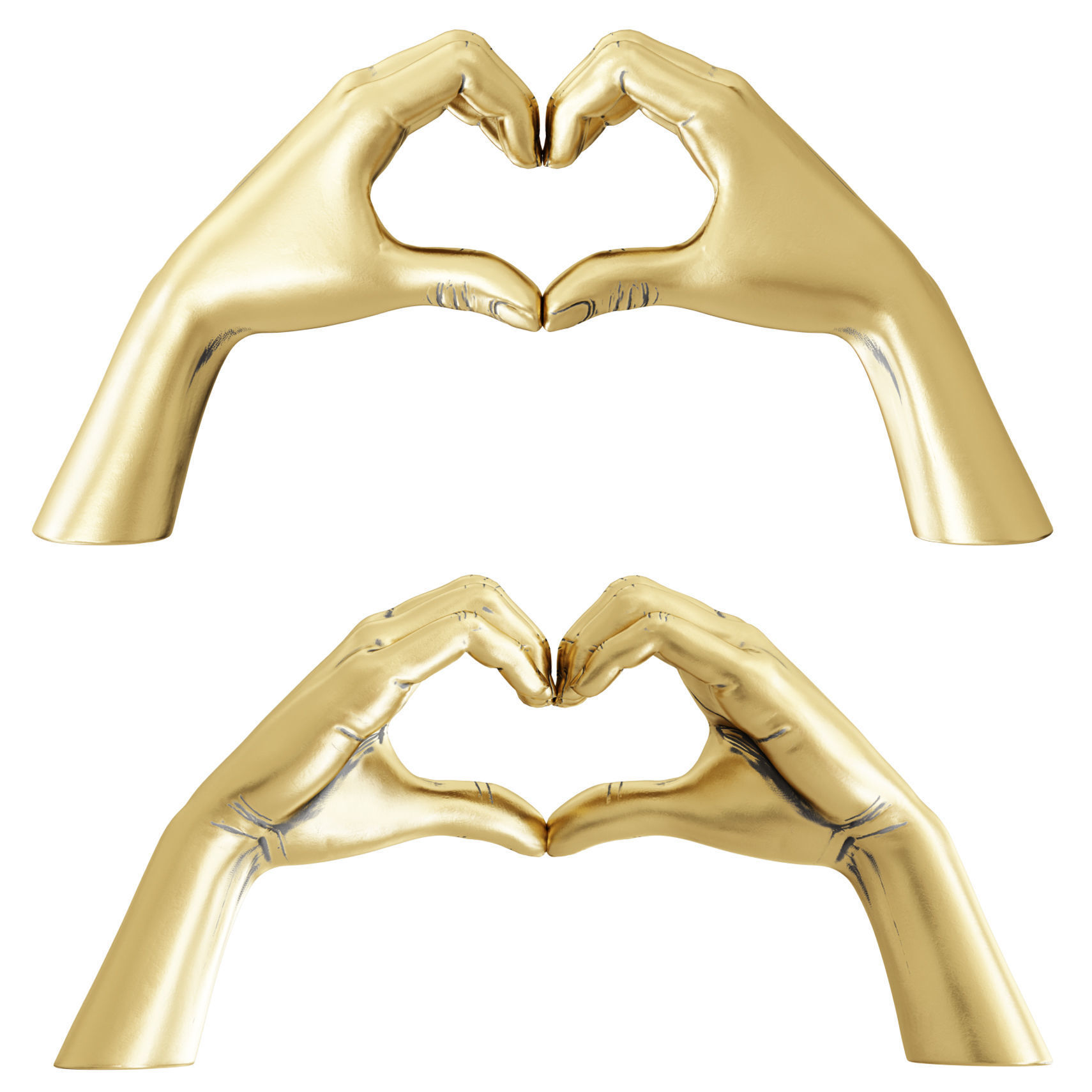 Figurine Hands Heart 3D model_7