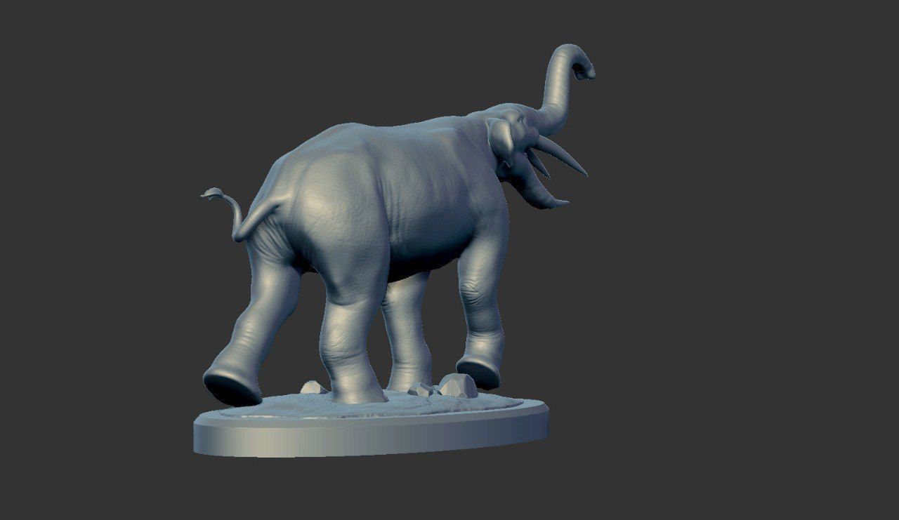 Prehistoric Elephant - Gomphotherium 3D print model_12