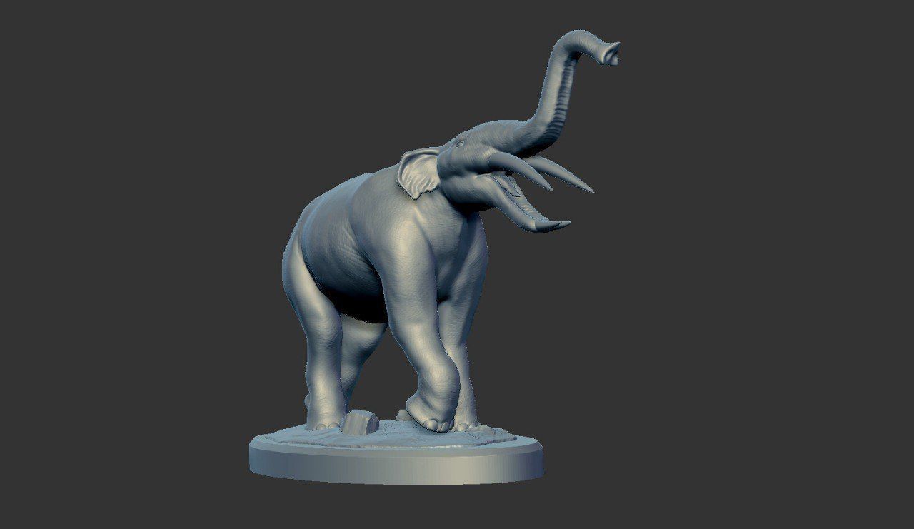 Prehistoric Elephant - Gomphotherium 3D print model_15