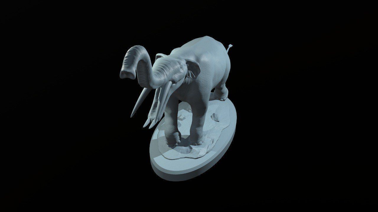 Prehistoric Elephant - Gomphotherium 3D print model_7