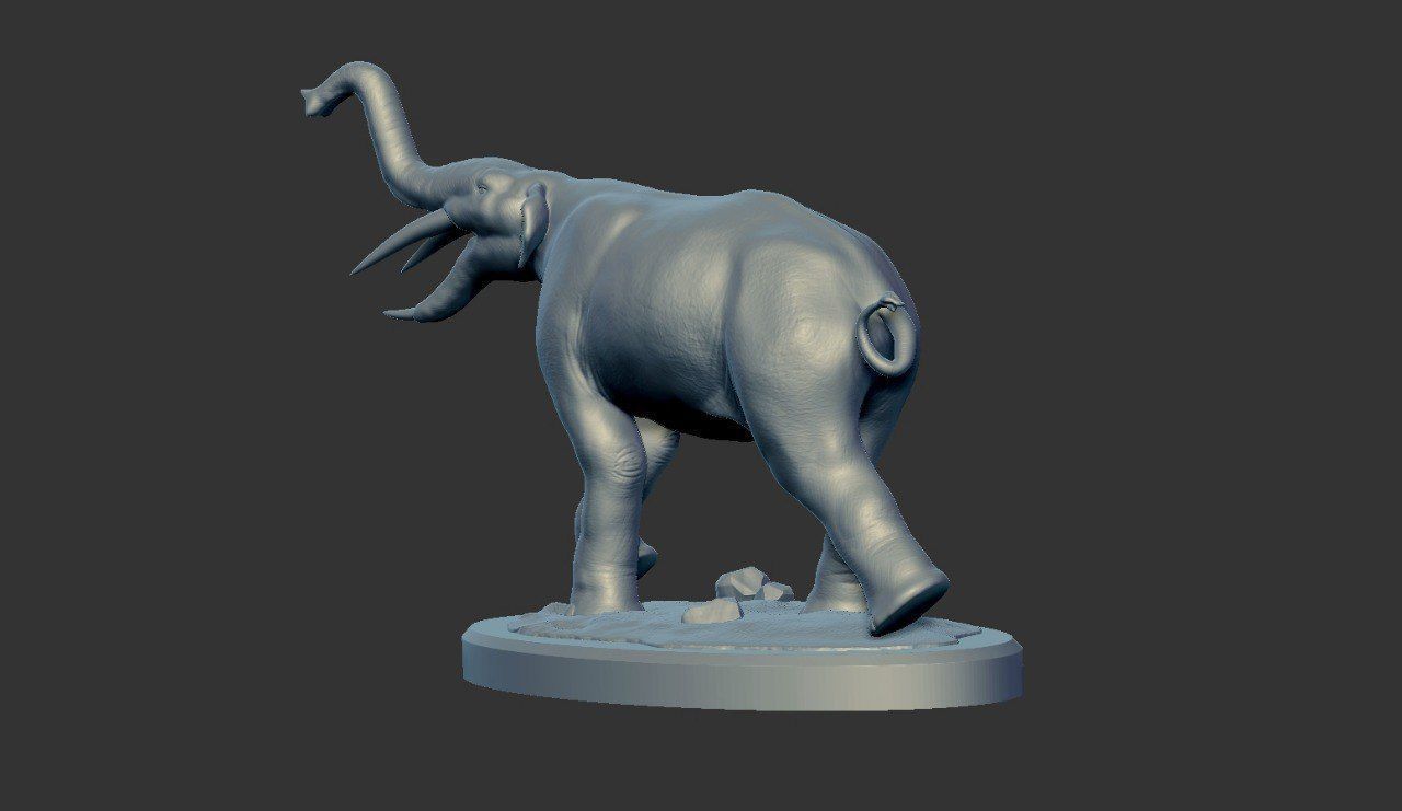 Prehistoric Elephant - Gomphotherium 3D print model_11