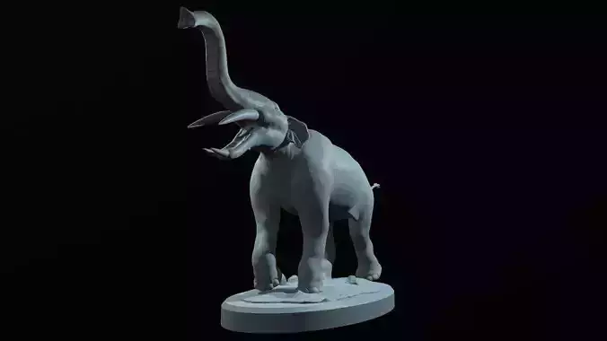 Prehistoric Elephant - Gomphotherium 3D print model