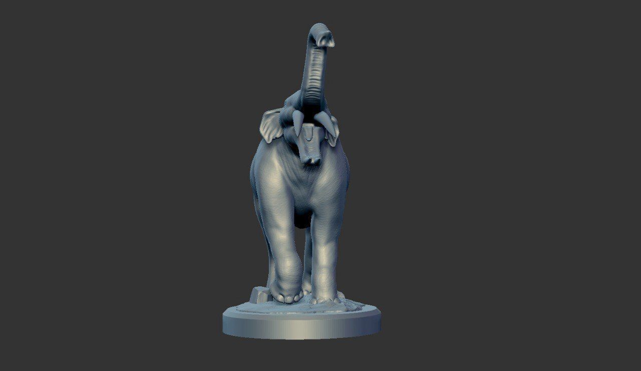 Prehistoric Elephant - Gomphotherium 3D print model_14