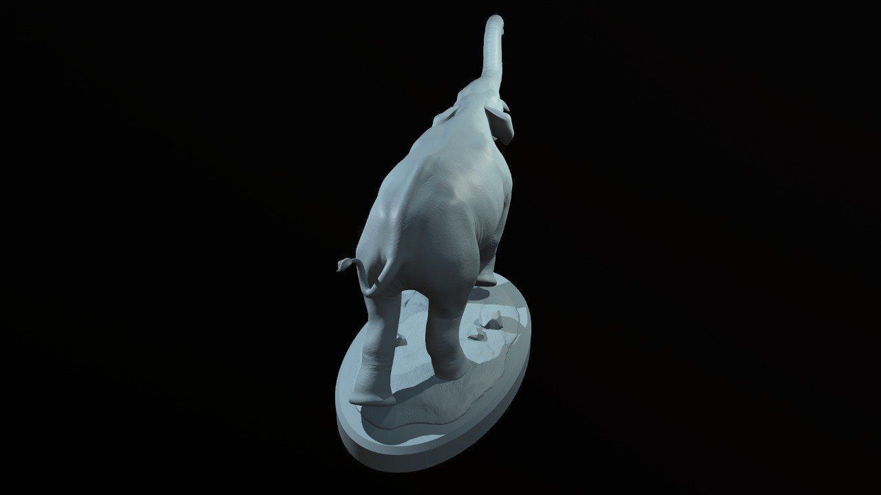 Prehistoric Elephant - Gomphotherium 3D print model_6