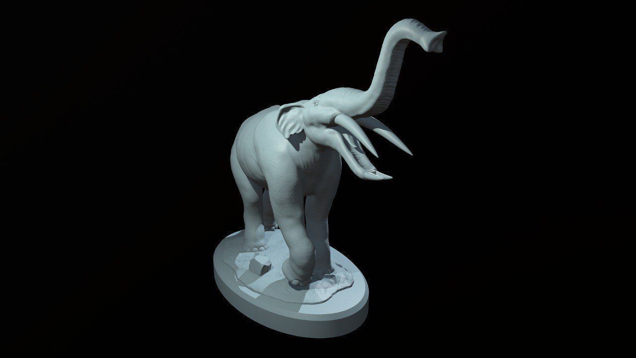 Prehistoric Elephant - Gomphotherium 3D print model_8