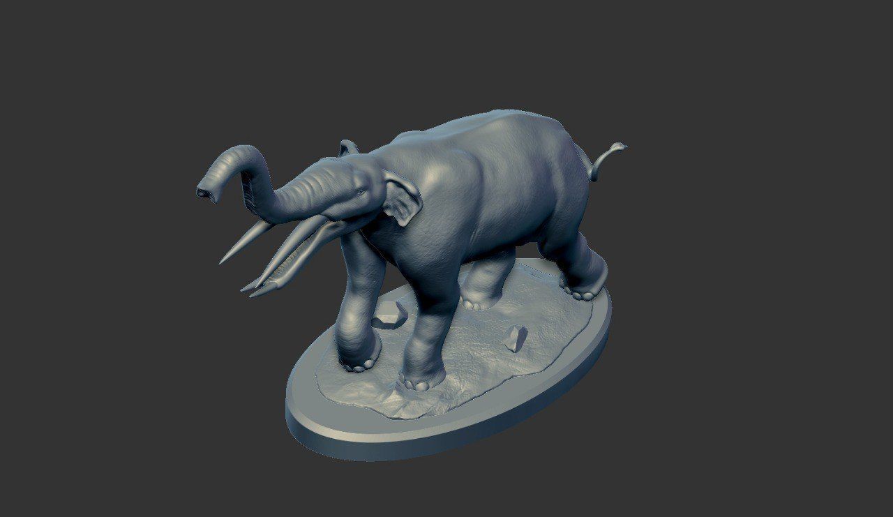 Prehistoric Elephant - Gomphotherium 3D print model_16