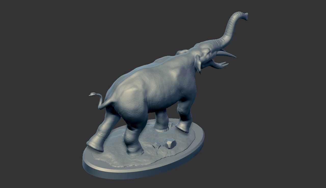 Prehistoric Elephant - Gomphotherium 3D print model_17