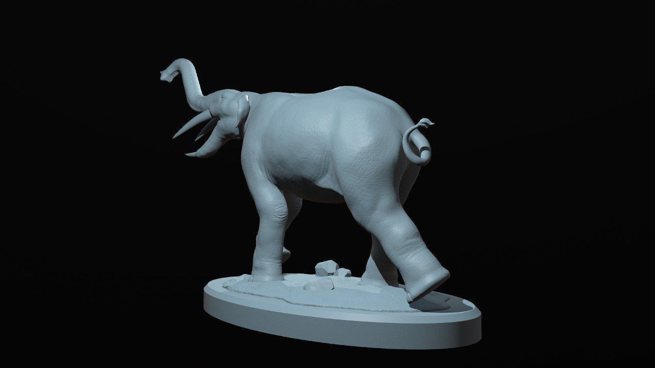 Prehistoric Elephant - Gomphotherium 3D print model_5